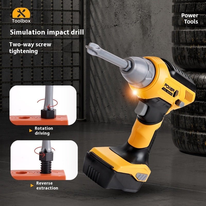 Tiny Tools, Big Boss — Pretend Play Drill + Toolbox Set