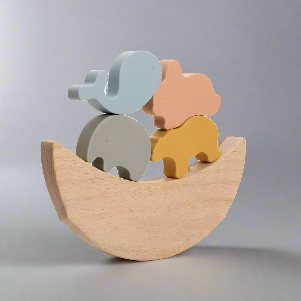 Wooden Animal Stacking Toy – Handpicked for Tiny Builders