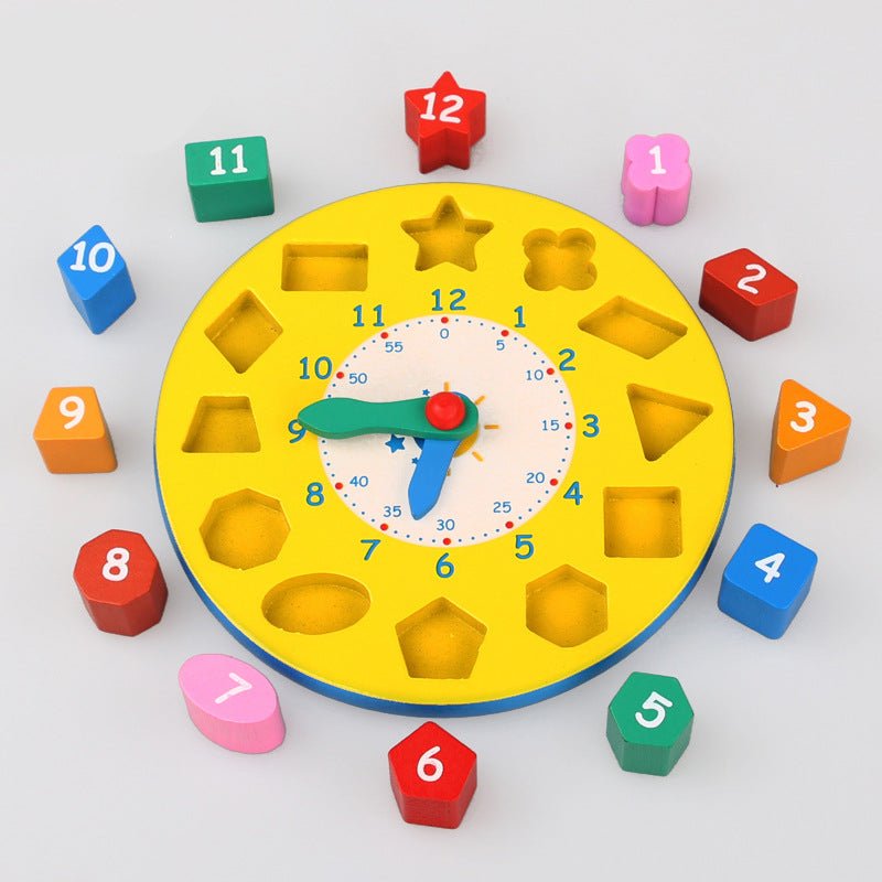 Tick Tock, Baby — Wooden Shape + Number Learning Clock