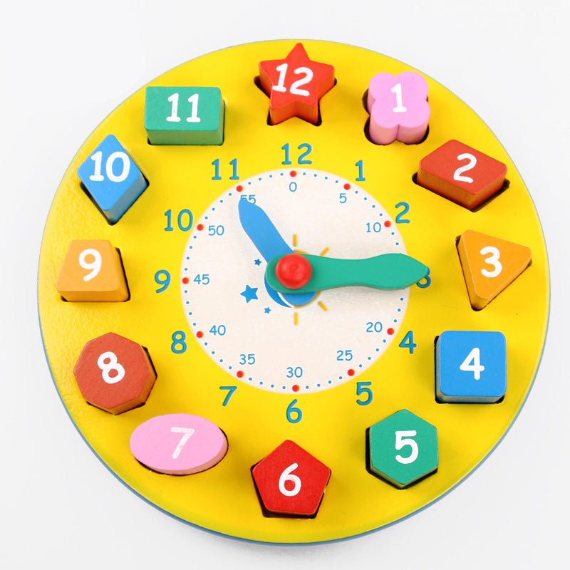 Tick Tock, Baby — Wooden Shape + Number Learning Clock