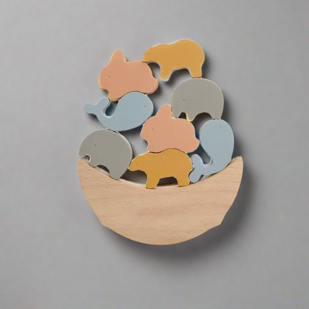 Wooden Animal Stacking Toy – Handpicked for Tiny Builders