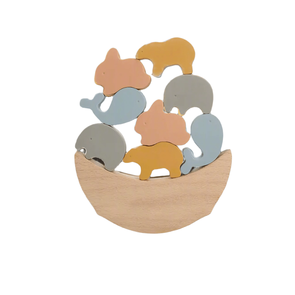 Wooden Animal Stacking Toy – Handpicked for Tiny Builders