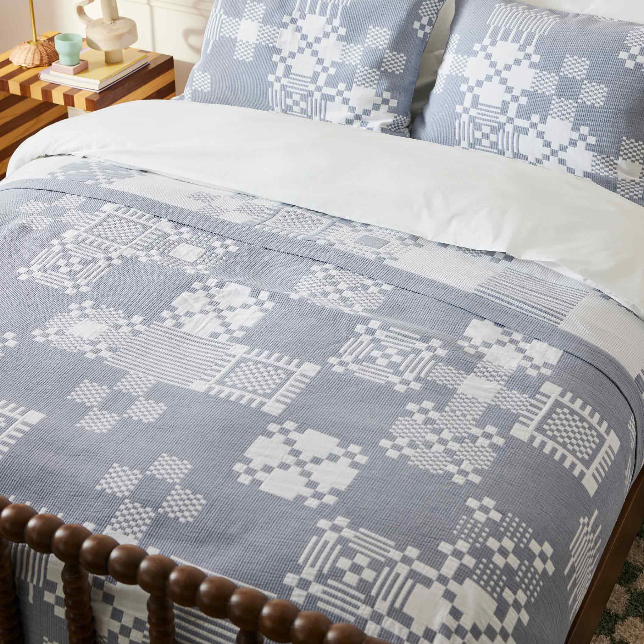 Cotton Matelasse Shams - Last Call