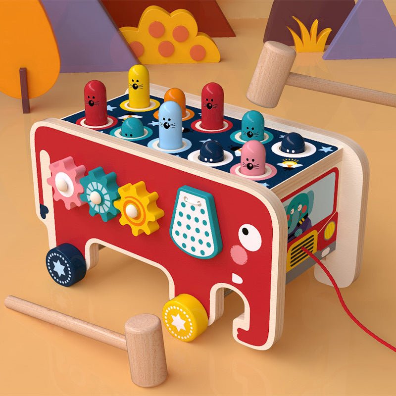 Montessori Animal Bus — Wooden Tap & Play Musical Toy