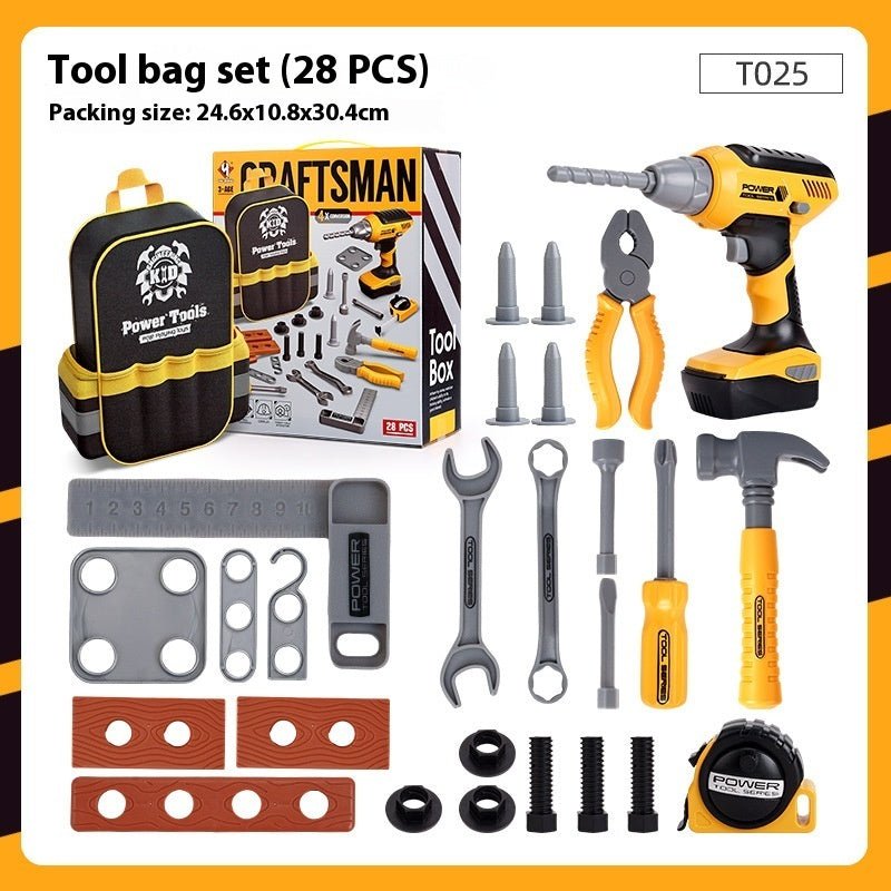 Tiny Tools, Big Boss — Pretend Play Drill + Toolbox Set