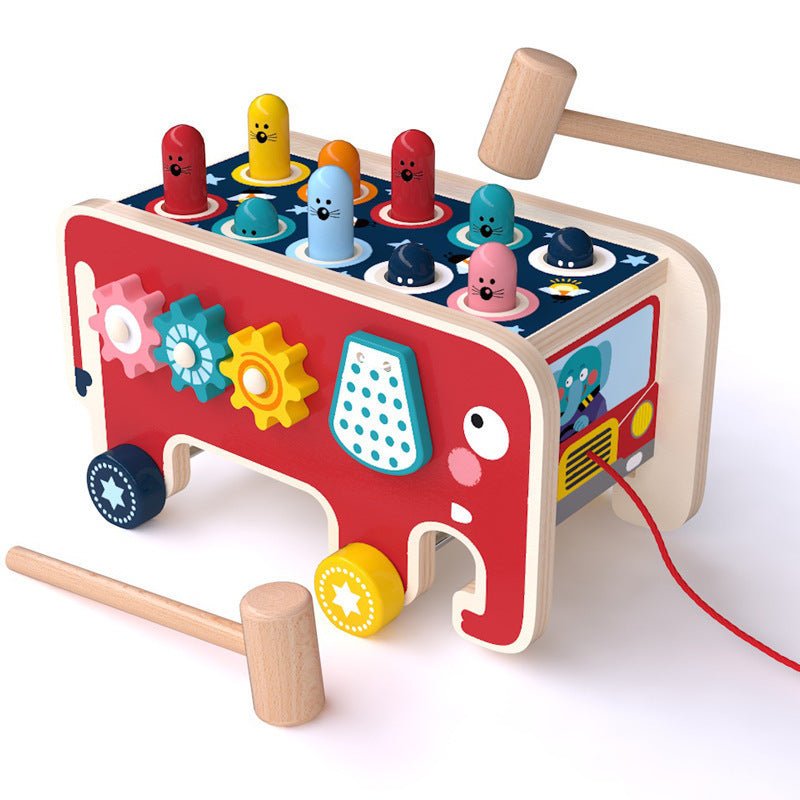 Montessori Animal Bus — Wooden Tap & Play Musical Toy