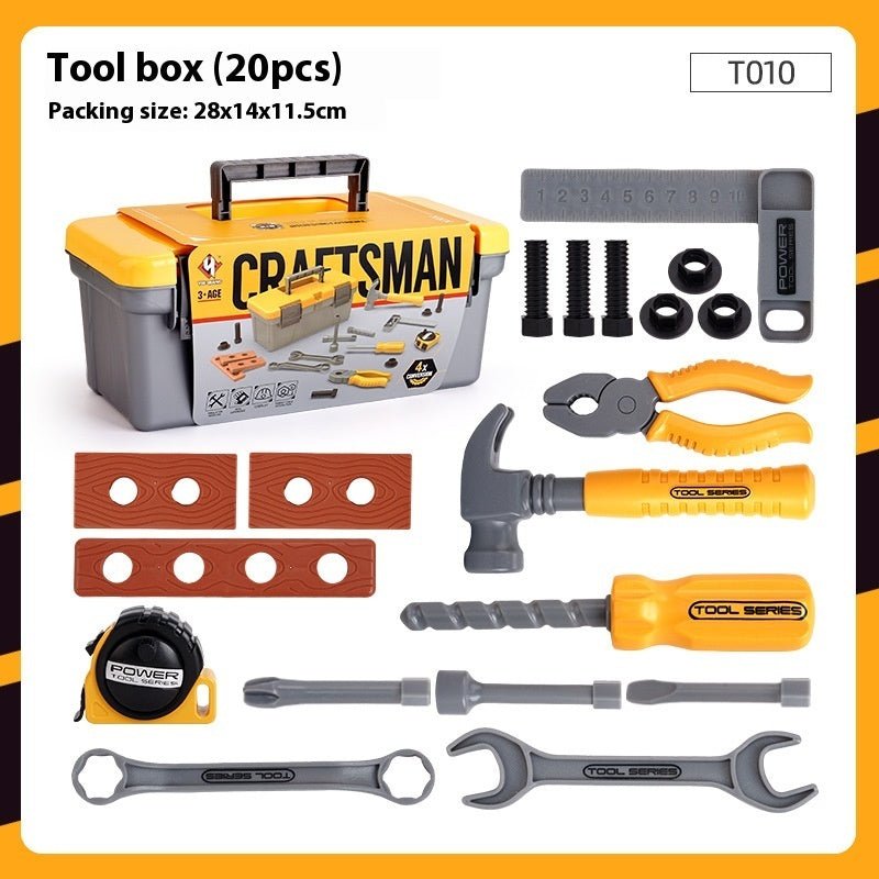 Tiny Tools, Big Boss — Pretend Play Drill + Toolbox Set