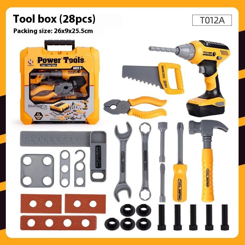 Tiny Tools, Big Boss — Pretend Play Drill + Toolbox Set