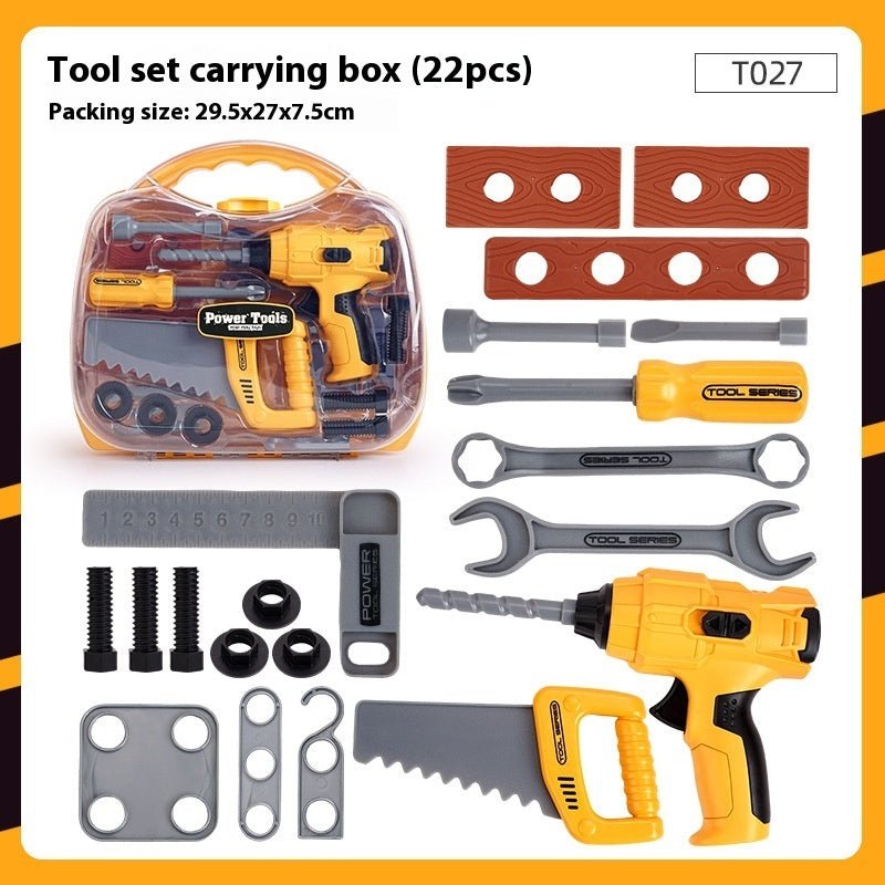 Tiny Tools, Big Boss — Pretend Play Drill + Toolbox Set